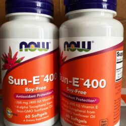 vien uong bo sung vitamin e now sun e 400 60 softgels ka
