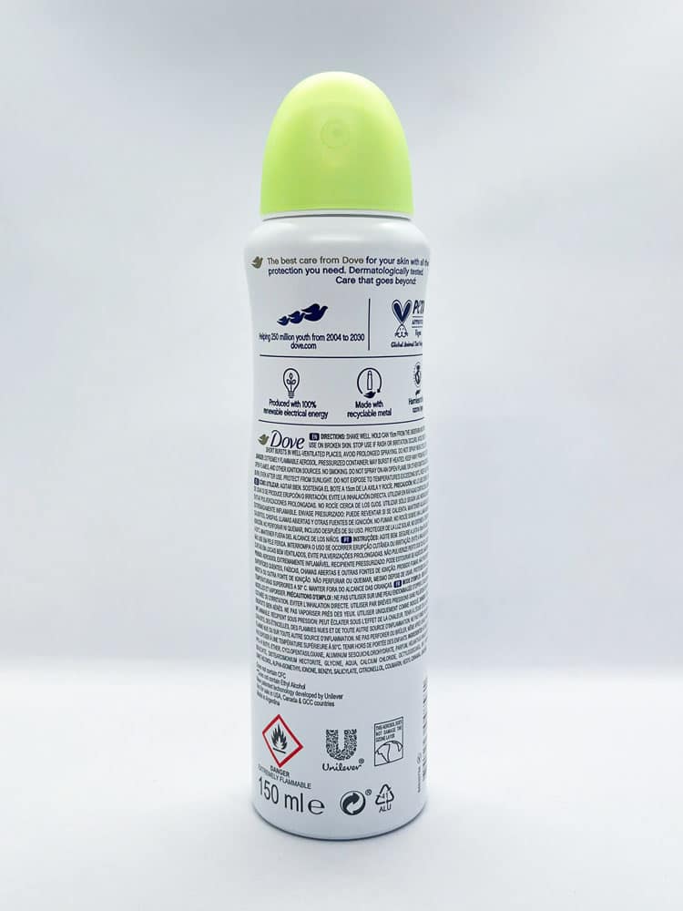 Xịt khử mùi mồ hôi Dove Go Fresh Cucumber & Green Tea 48H 150ml 3 Xịt khử mùi mồ hôi Dove Go Fresh Cucumber & Green Tea 48H 150ml - Ảnh 3