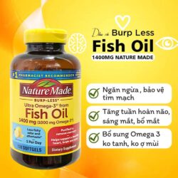 dau ca nature made fish oil 1400mg 1000mg omega 3 130 vien 221223 ka