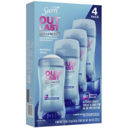 Lăn khử mùi sáp Secret Outlast Advanced Completely Clean Invisible Solid 73g x4 8 lan khu mui sap secret outlast advanced completely clean invisible solid 73g x4 261223 kb