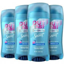 Lăn khử mùi sáp Secret Outlast Advanced Completely Clean Invisible Solid 73g x4 10 lan khu mui sap secret outlast advanced completely clean invisible solid 73g x4 261223 kd