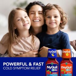 siro cam ho tre em 6 vicks dayquil nyquil kids cold cough berry 236ml x3 2 dayquil 1 nyquil 61223 kf