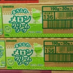 Thùng nước ngọt Soda Nhật Sangaria Melon Soda vị dưa lưới 190g x30 lon 3 thung nuoc ngot soda nhat sangaria melon soda vi dua luoi 190g x30 lon 131223 ka