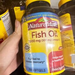 Viên dầu cá Nature Made Fish Oil 1000mg 300mg Omega-3 250 viên 6 vien dau ca nature made fish oil 1000mg 300mg omega 3 250 vien 271223 ka