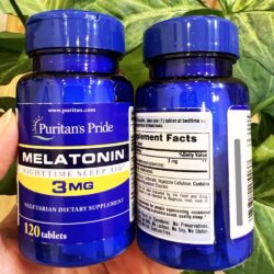 Viên uống giúp ngủ ngon Puritan’s Pride Melatonin 3mg 120 Tablets 5 vien uong giup ngu ngon puritans pride melatonin 3mg 120 tablets ka