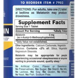 Viên uống giúp ngủ ngon Puritan’s Pride Melatonin 3mg 120 Tablets 7 vien uong giup ngu ngon puritans pride melatonin 3mg 120 tablets kc