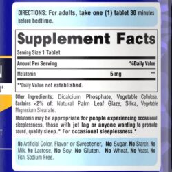 Viên uống giúp ngủ ngon Puritan’s Pride Melatonin 5mg 120 Tablets 7 vien uong giup ngu ngon puritans pride melatonin 5mg 120 tablets kc