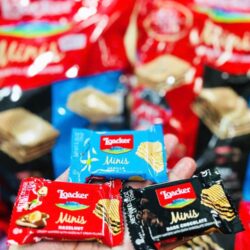 Bánh xốp nhân kem Loacker Minis (Hazelnut, Vanilla, Chocolate) 80 Pieces 12 banh xop nhan kem loacker minis hazelnut vanilla chocolate 80 pieces 260925 kd