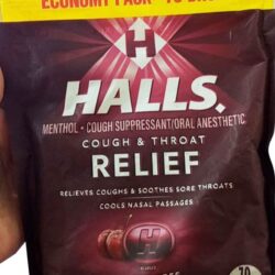 Kẹo Halls thông cổ, mát họng Halls Sugar Free Relief Black Cherry 70 viên 6 keo halls thong co mat hong halls sugar free relief black cherry 70 vien ka