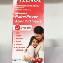 siro tylenol cho tre 2 11 tuoi childrens tylenol pain fever 120ml vi cherry dye free 010224 ka