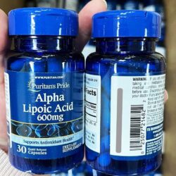 Viên uống bổ sung ALA Puritan’s Pride Alpha Lipoic Acid 600mg 30 Capsules 3 vien uong bo sung ala puritans pride alpha lipoic acid 600mg 30 capsules ka
