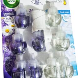 Bộ tinh dầu thơm cắm điện Air Wick Lavender & Chamomile+ Fresh Linen Essential Oil 1 Warmer + 9 Scented Oil Refills 4 bo tinh dau thom cam dien air wick lavender chamomile fresh linen essential oil 1 warmer 9 scented oil refills 140324 ka