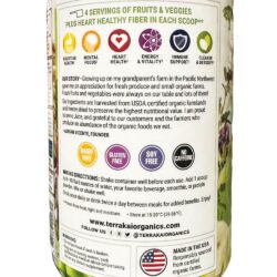 Bột trái cây và rau củ quả xanh Terra Kai Organics Juce Super Greens Garden Apple 375g 15 bot trai cay va rau cu qua xanh terra kai organics juce super greens garden apple 375g 240324 kg