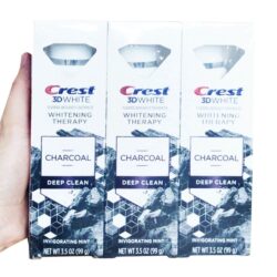 Kem đánh răng than hoạt tính Crest 3D White Whitening Therapy Charcoal Invigorating Mint 99g x3 7 kem danh rang than hoat tinh crest 3d white whitening therapy charcoal invigorating mint 99g x3 ka