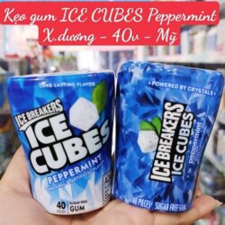 Kẹo gum không đường Ice Breakers Ice Cubes Peppermint 40 viên 6 keo gum khong duong ice breakers ice cubes peppermint 40 vien 210324 ka