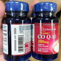 Viên uống bổ tim Puritan’s Pride CoQ10 200mg 60 Softgels 5 vien uong bo tim puritans pride coq10 200mg 60 softgels 210324 ka