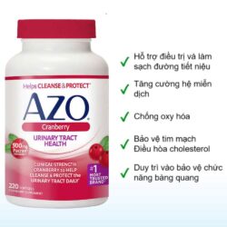 Viên uống hỗ trợ đường tiết niệu AZO Cranberry Urinary Tract Health 220 viên 10 vien uong ho tro duong tiet nieu azo cranberry urinary tract health 220 vien 220324 kc