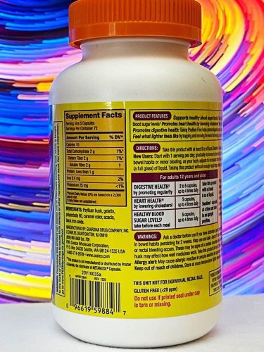 Viên uống bổ sung chất xơ Kirkland Signature Psyllium Fiber Capsules 360 viên 11 vien uong bo sung chat xo kirkland signature psyllium fiber capsules 360 vien 220424 kc