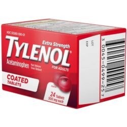 Viên uống Tylenol Acetaminophen Extra Strength 500mg 24 Coated Tablets 8 vien uong tylenol acetaminophen extra strength 500mg 24 coated tablets 200424 kc