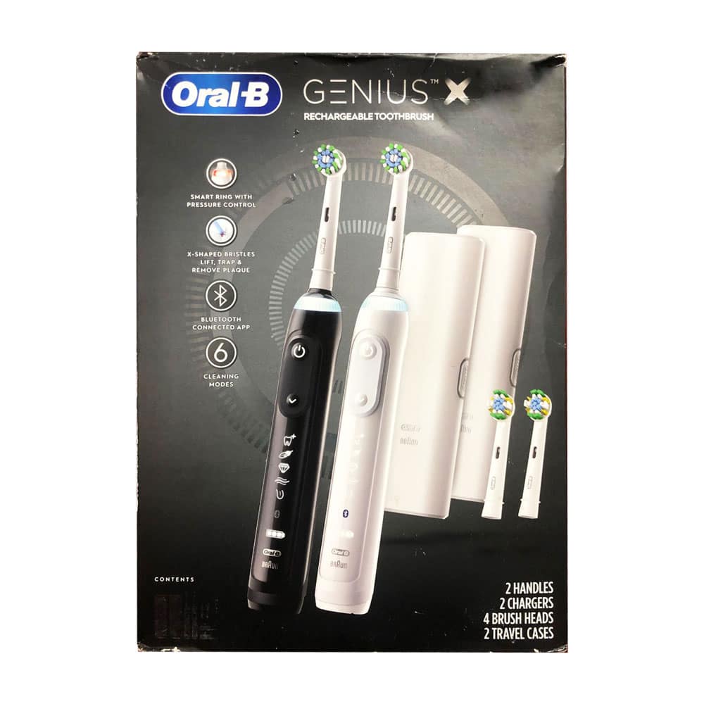 Bàn chải đánh răng sạc điện Oral-B Genius X Rechargeable Toothbrush 2 cái