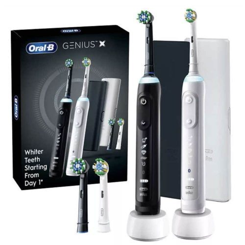 Bàn chải đánh răng sạc điện Oral-B Genius X A.I. Rechargeable Toothbrush 2 cái 10 ban chai danh rang sac dien oral b genius x ai rechargeable toothbrush 2 cai 310524 kb