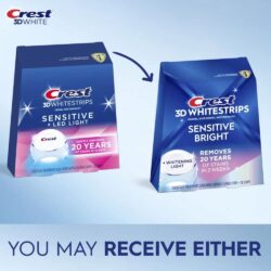 mieng dan kem may chieu lam trang rang crest 3d whitestrips sensitive 28 mieng 1 light 181225 kc