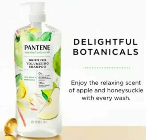 Set dầu gội và xả Pantene Essential Botanicals Sulfate Free Volumizing Shampoo & Conditioner 1.13L (Crisp Apple & Honeysuckle) 10 set dau goi va xa pantene essential botanicals sulfate free volumizing shampoo conditioner 113l crisp apple honeysuckle 200524 kb