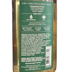 sua tam goi cho nam bath body works classic flannel hair face body wash 295ml 270524 kc