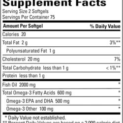 vien dau ca nature made fish oil 1000mg 300mg omega 3 150 softgels burp less 140524 kc