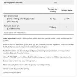 Viên uống bổ sung kẽm Now Zinc Glycinate 30mg 120 Softgels 11 vien uong bo sung kem now zinc glycinate 30mg 120 softgels 160524 ke