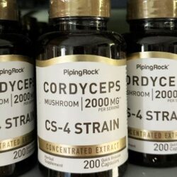 Viên uống Đông trùng Hạ thảo Piping Rock Cordyceps Mushroom 2000mg 200 Capsules 7 vien uong dong trung ha thao piping rock cordyceps mushroom 2000mg 200 capsules 020524 ka