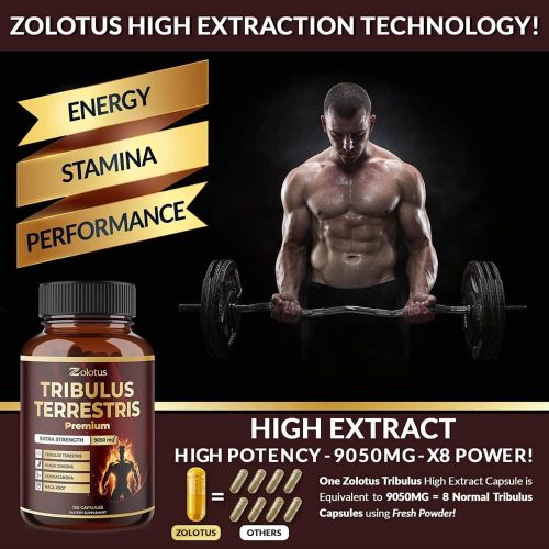 Viên uống hỗ trợ năng lượng Zolotus Tribulus Terrestris Premium Extra Strength 9050mg 150 Capsules 10 vien uong ho tro nang luong zolotus tribulus terrestris premium extra strength 9050mg 150 capsules 210524 kc