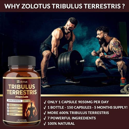 Viên uống hỗ trợ năng lượng Zolotus Tribulus Terrestris Premium Extra Strength 9050mg 150 Capsules 6 vien uong ho tro nang luong zolotus tribulus terrestris premium extra strength 9050mg 150 capsules 210524 kf
