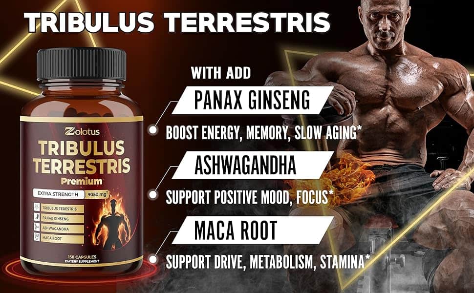 Viên uống hỗ trợ năng lượng Zolotus Tribulus Terrestris Premium Extra Strength 9050mg 150 Capsules 8 vien uong ho tro nang luong zolotus tribulus terrestris premium extra strength 9050mg 150 capsules 210524 kg