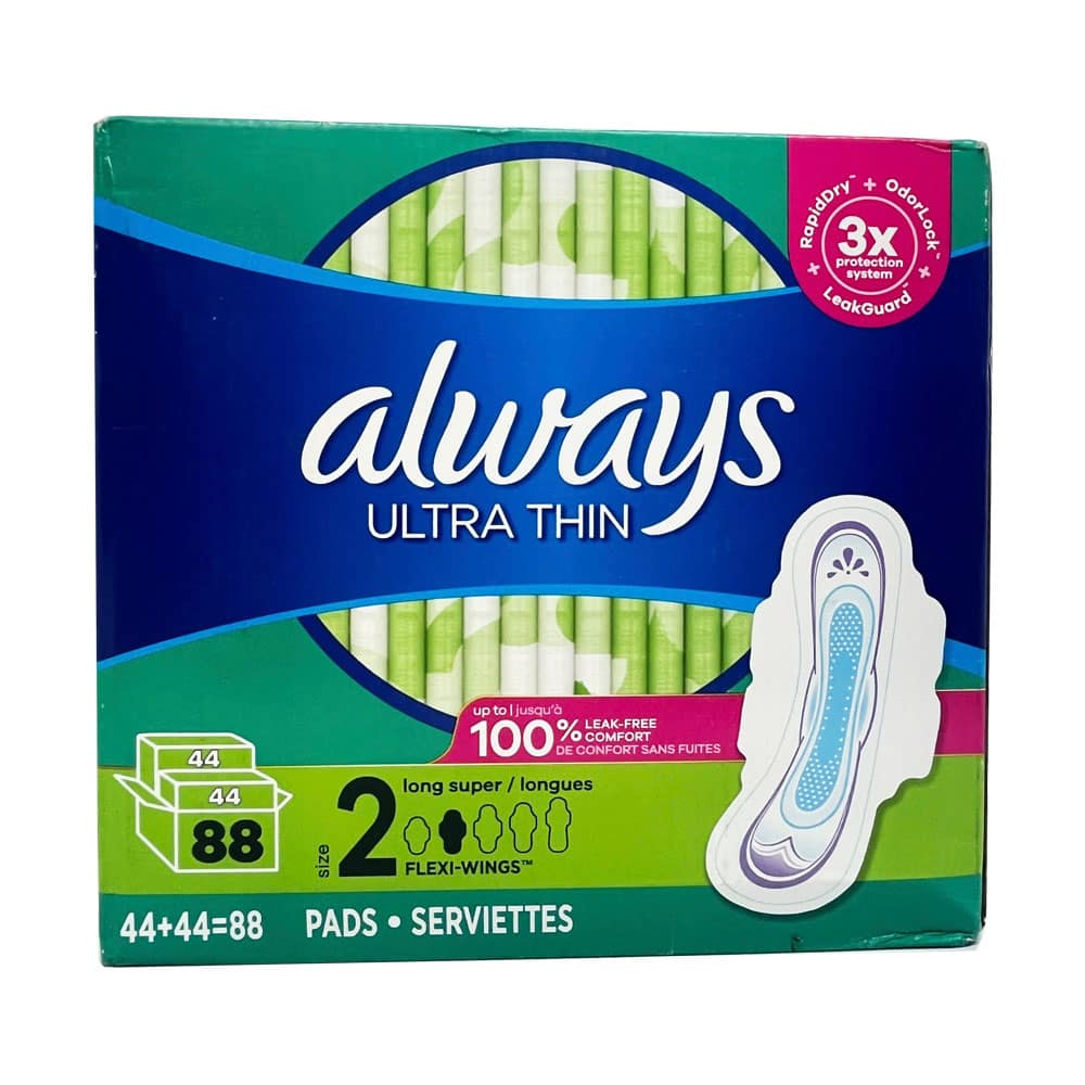 Băng vệ sinh siêu mỏng cánh Always Ultra Thin 88 miếng (Size 2) 2 Băng vệ sinh siêu mỏng cánh Always Ultra Thin 88 miếng (Size 2) - Ảnh 2