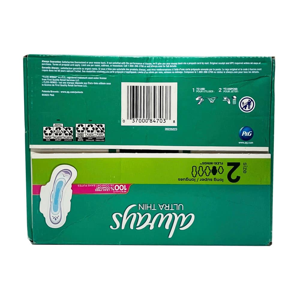 Băng vệ sinh siêu mỏng cánh Always Ultra Thin 88 miếng (Size 2) 5 Băng vệ sinh siêu mỏng cánh Always Ultra Thin 88 miếng (Size 2) - Ảnh 5