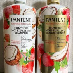 Set dầu gội và xả Pantene Essential Botanicals Sulfate Free Moisturizing Shampoo & Conditioner 1.13L (Strawberry & Coconut Milk) 7 set dau goi va xa pantene essential botanicals sulfate free moisturizing shampoo conditioner 113l strawberry coconut milk 240624 ka