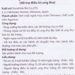 vien nghe mua xuan va nam agaricus ho tro tieu hoa va ung thu kanehide bio spring turmeric agaricus 1300 vien 020624 kb