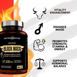 Viên uống chiết xuất Maca Mother Nature Black Maca 37500mg 180 Capsules 9 vien uong chiet xuat maca mother nature black maca 37500mg 180 capsules 130624 ka