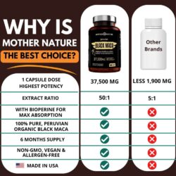 Viên uống chiết xuất Maca Mother Nature Black Maca 37500mg 180 Capsules 11 vien uong chiet xuat maca mother nature black maca 37500mg 180 capsules 130624 kc