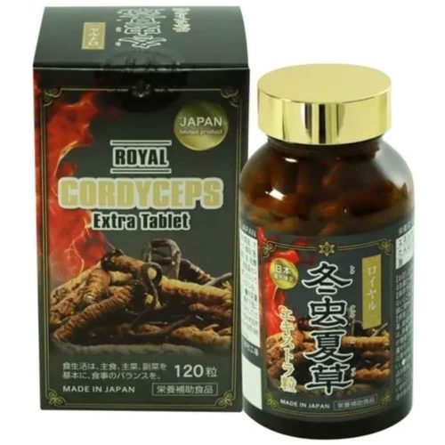 vien uong dong trung ha thao royal cordyceps extra tablet 120 vien 010624 kb