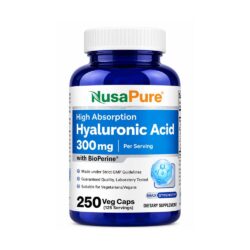 Viên uống cấp nước cho da, hỗ trợ khớp NusaPure Hyaluronic Acid 300mg 250 viên