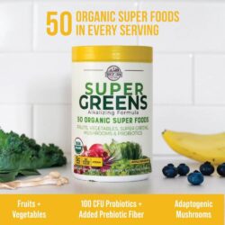 Bột thực phẩm xanh hữu cơ Country Farms Super Greens Powder 300g Apple Banana 6 bot thuc pham xanh huu co country farms super greens powder 300g apple banana 310824 ka