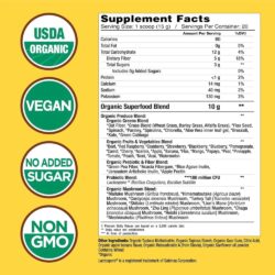 Bột thực phẩm xanh hữu cơ Country Farms Super Greens Powder 300g Apple Banana 8 bot thuc pham xanh huu co country farms super greens powder 300g apple banana 310824 kc