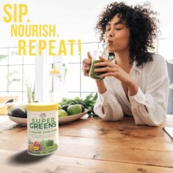 Bột thực phẩm xanh hữu cơ Country Farms Super Greens Powder 300g Apple Banana 9 bot thuc pham xanh huu co country farms super greens powder 300g apple banana 310824 kd