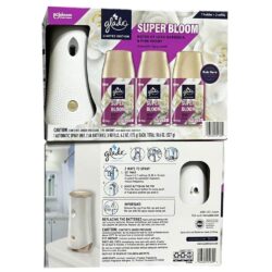 Set máy xịt thơm phòng tự động Glade chạy pin + 3 chai tinh dầu (Super Bloom) 9 set may xit thom phong tu dong glade chay pin 3 chai tinh dau super bloom 200824 kb