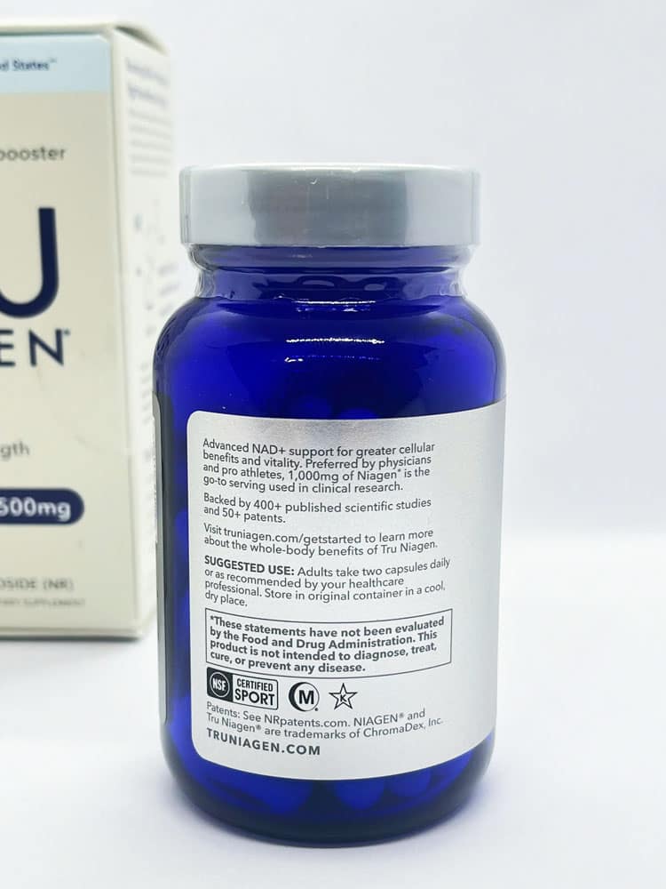 Viên uống hỗ trợ tăng NAD+ Tru Niagen Pro 1000mg 60 Capsules 5 Viên uống hỗ trợ tăng NAD+ Tru Niagen Pro 1000mg 60 Capsules - Ảnh 5