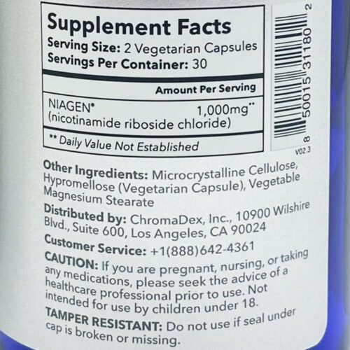 Viên uống hỗ trợ tăng NAD+ Tru Niagen Pro 1000mg 60 Capsules 18 vien uong ho tro tang nad tru niagen pro 1000mg 60 capsules 051125 kf