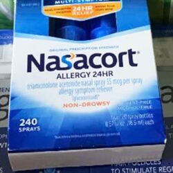 Xịt mũi giảm viêm xoang, dị ứng Nasacort Allergy 24hr Non-Drowsy Nasal Spray 16,9ml x2 chai 7 xit mui giam viem xoang di ung nasacort allergy 24hr non drowsy nasal spray 169ml x2 chai 150824 ka
