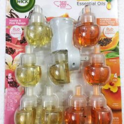 Bộ tinh dầu thơm cắm điện Air Wick Vanilla & Pink Papaya+ Hawaiian Essential Oil 1 Warmer + 9 Scented Oil Refills 8 bo tinh dau thom cam dien air wick vanilla pink papaya hawaiian essential oil 1 warmer 9 scented oil refills 120924 ka